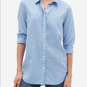 🆕Gap Linen Boyfriend Shirt